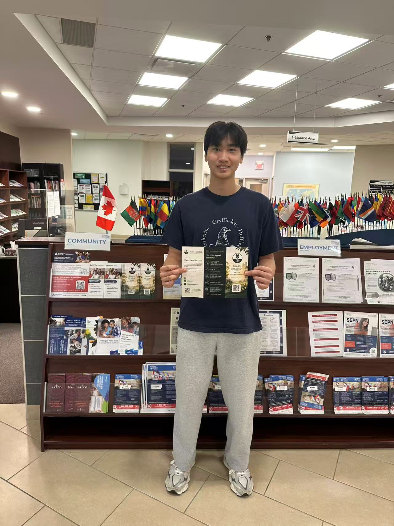 Roots Markham brochures out in the community